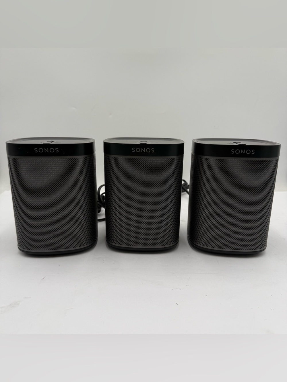 E4 3 Pack Sonos Play:1 Stereo Wireless Smart Speakers Black Multi-Room TESTED